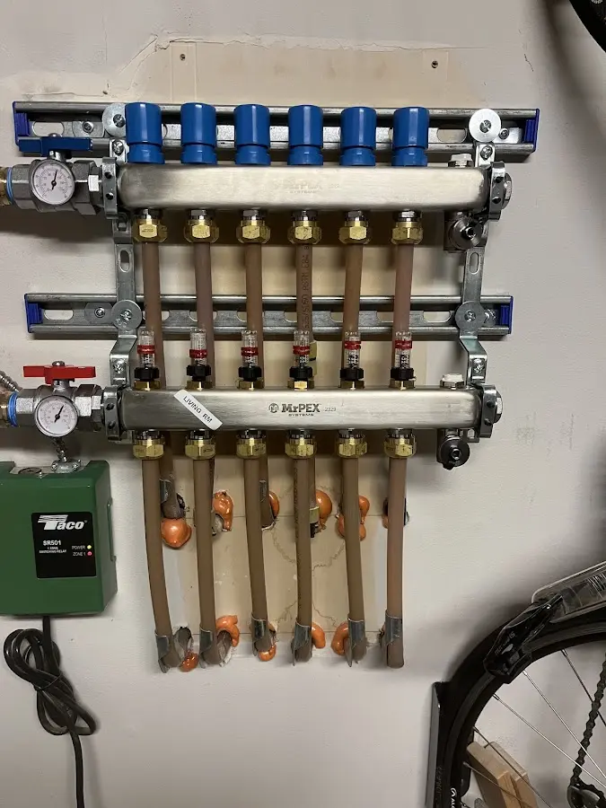 Plumber performing Gas Leak Detection at a residential property in Mundelein